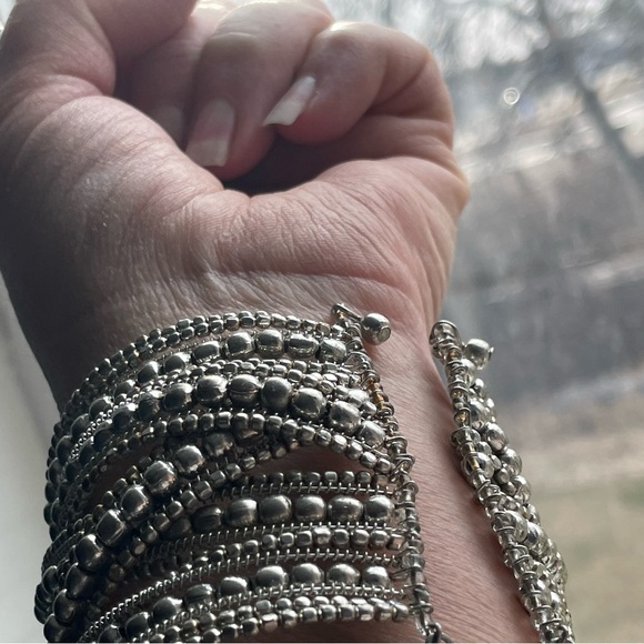 Source Unknown Silver Multi-Strand Bracelet - Picture 7 of 11